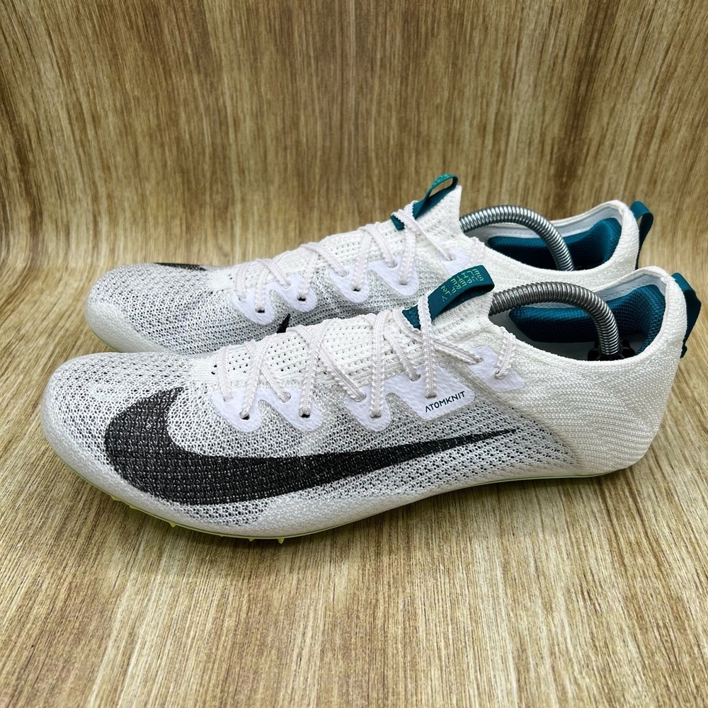 Nike Zoom Superfly Elite 2 Men's 8.5 White Green Sprint Spikes‎ FZ9662-100 NEW - Picture 3 of 9